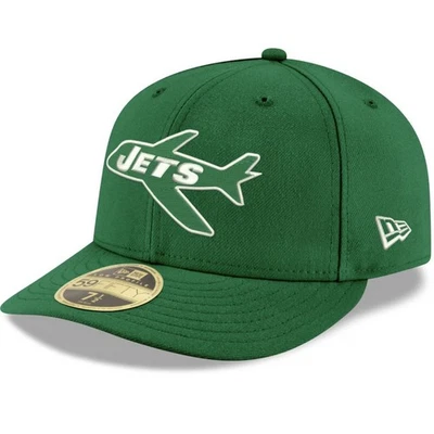 New Era Hombres 7 1/2 New York Jets Bajo Perfil 59Fifty Sombrero Ajustado NFL Verde NUEVO Foto 1 de 4