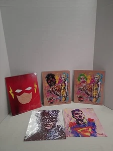 Lote de (5) impresiones artísticas de personajes DC de 8"x10" Box Bam Box - Imagen 1 de 7