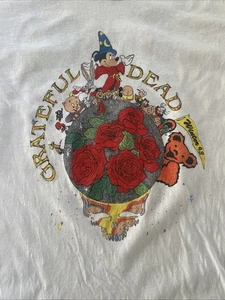 T-shirt vintage Grateful Dead taglia L molto rara inverno 93 Los Angeles San Diego - Foto 1 di 24