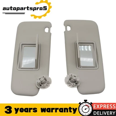 For 11-16 Chevrolet Cruze Left Driver & Right Passenger Side Pair Gray Sun Visor Foto 1 de 4