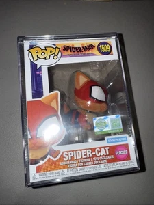 Funko POP! Flocked Spider Cat Spiderverse #1509 LE5000 ¡con protector en mano! - Imagen 1 de 6