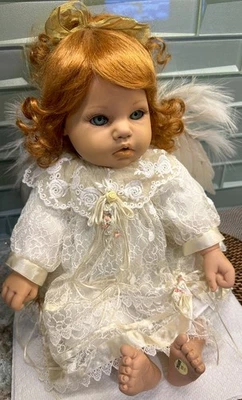 Vtg Rare Redhead My Special Angel Collector Vinyl Doll Seymour Mann  - Image 1 of 4