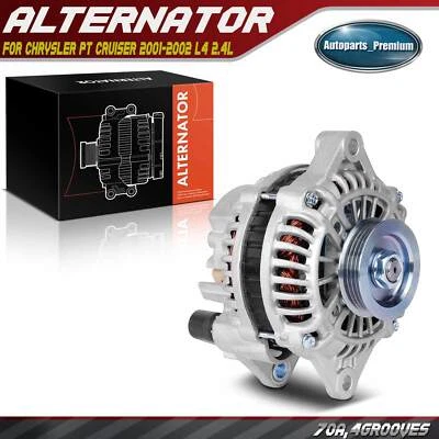 Alternador para Chrysler PT Cruiser 2001-2002 L4 2.4L 120A 12V CW polea de 4 ranuras Foto 1 de 4