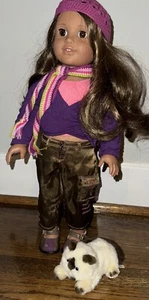 American Girl Puppe Marisol Luna GOTY 2005 mit Meet Outfit und Kätzchen - Bild 1 von 5
