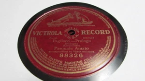 PASQUALE AMATO VICTOR 78 RPM RECORD 88326 PAGLIACCI - Picture 1 of 1