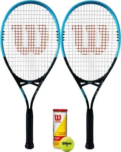 Wilson Hyper Control Tennis Racket Twin Set & 3 Wilson Championship Tennis Balls - Picture 1 of 1