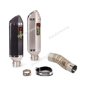 For CFMOTO 450SR 2022 2023 Motorcycle Exhaust Mid Link Pipe Muffler Silencer Tip - Picture 1 of 12