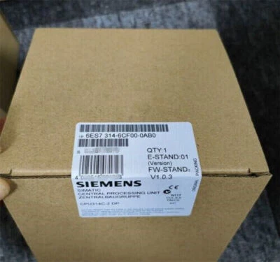 Brand New SIEMENS 6ES7314-6CF00-0AB0 Central Processing Unit Expedited Shipping - Image 1 of 2
