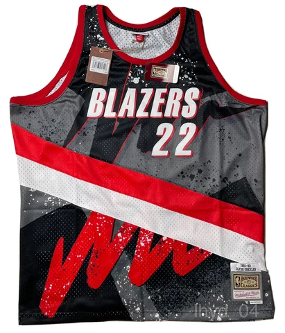 MITCHELL & NESS PORTLAND TRAIL BLAZERS 3XL CLYDE DREXLER $150 HYPER HOOPS JERSEY Cover