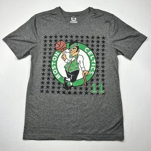 Kyrie Irving #11 Boston Celtics T-shirt Gray Size M Double Sided Graphic - Picture 1 of 7