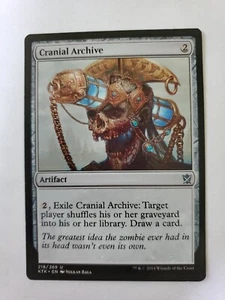 MTG Magic The Gathering Card Cranial Archive Artifact Khans Of Tarkir 2014 - Picture 1 of 2