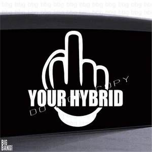 Decal Sticker Screw Your HYBRID Vinyl Decal Car Window Funny Diesel Truck - Picture 1 of 3