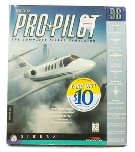 Sierra Pro Pilot Flight Simulator Windows CD PC Game 1997 With Box - Picture 1 of 10