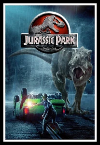 Jurassic Park Movie Poster Print & Unframed Canvas Prints - Picture 1 of 2