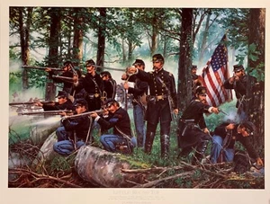 LITTLE ROUND TOP S/N LTD ED JOHN PAUL STRAIN COL. JOSHUA CHAMBERLAIN GETTYSBURG - Picture 1 of 5