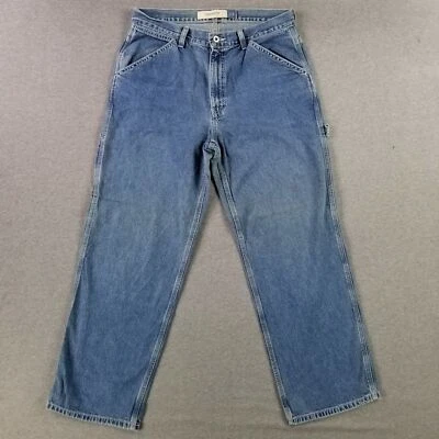 VINTAGE Gap Carpenter Jeans 33x30 USA MADE Retro Baggy 90s Faded Patina - Image 1 of 4