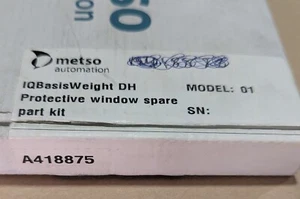 Metso IQBasisWeight DH Protective Window spare part kit A418875 New in Box - Picture 1 of 6