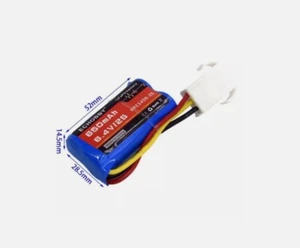 1x pour Batterie LiFePO EL4.5-3P Femelle P-TO-R RC Voiture Bateau Vitesse 6.4V 2S 650mAh - Photo 1/1