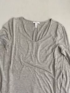 Women’s Long Sleeve Dress Gray V-neck New Size Medium - Picture 1 of 8
