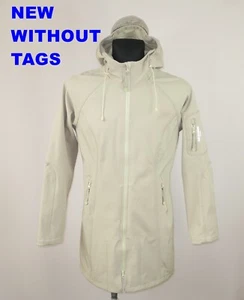 ILSE JACOBSEN SOFTSHELL HOODED RAINCOAT JACKET COAT size EU-40 UK-14 US-12 - Picture 1 of 11