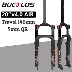 BUCKLOS 20/26*4.0" Fat Beach/Snow/Electric/DH Bike Forks MTB Air Suspension Fork - Picture 1 of 27