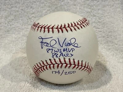 RARO Frank Viola 87 WS MVP/88 AL CY AUTO'D OML Béisbol, Mellizos de Minnesota, ¡MIRA! Foto 1 de 3