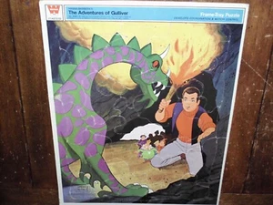 VINTAGE ADVENTURES OF GULLIVER'S TRAVELS RARE HANNA BARBERA PUZZLE HUGE 1FT 1969 - Picture 1 of 12