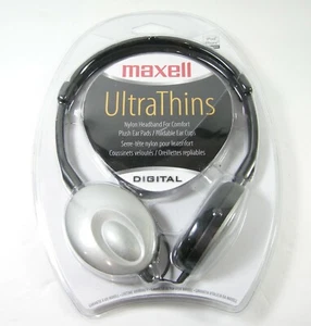 MAXELL Ultra Thins Digital Headphones UT-S 190248 Silver UltraThins NEW Sealed - Picture 1 of 2
