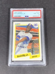 Ken Griffey Jr. 1990 Fleer #513, PSA 8 NM-MT Low Population 609 - Picture 1 of 2