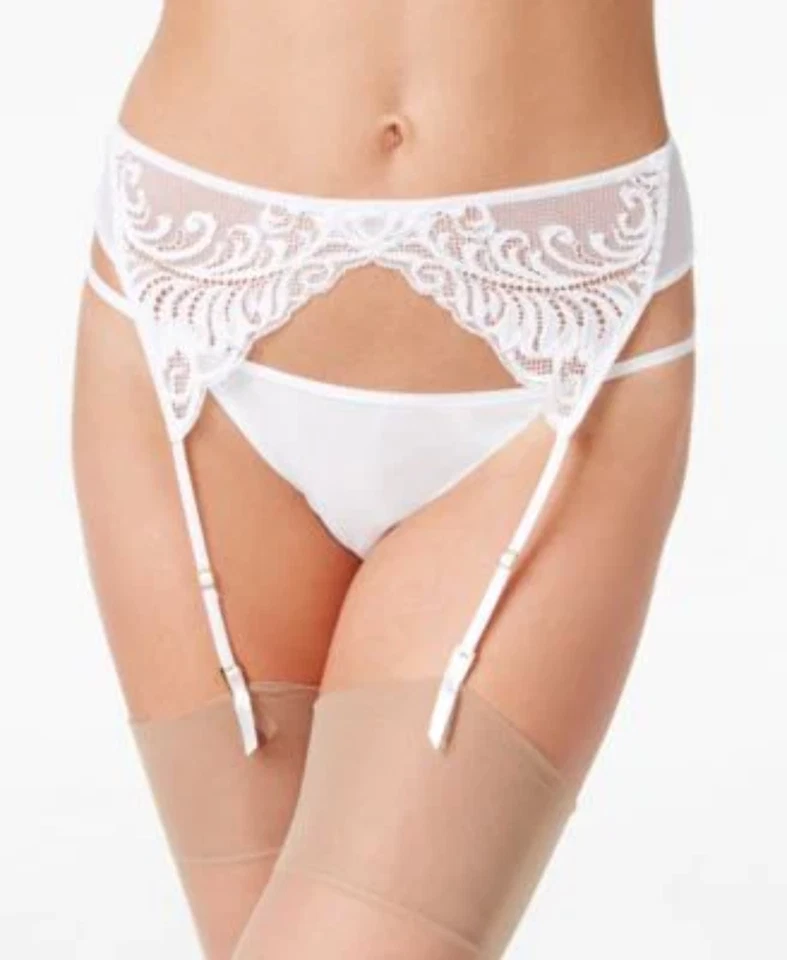 Cinturón Liguero Plumas Natori Básico Blanco M Foto 1 de 1