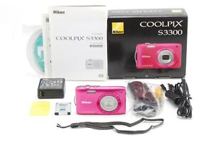 Appareil photo numérique Nikon COOLPIX S3300 rose fraise 6 x 16,0 mégapixels lire [COMME NEUF] JAPON