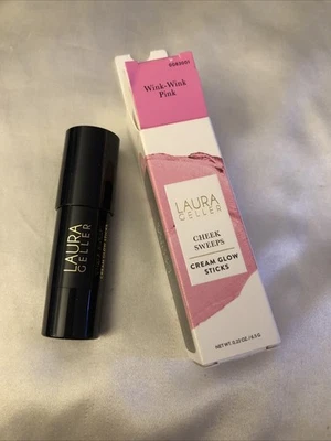 Laura Geller Cheek Sweeps Cream Glow Sticks Shade Wink-Wink Pink 6.5g NIB - Image 1 of 4