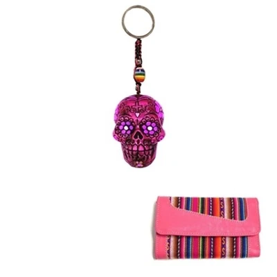 Cartera/Cartera/Llavero/Juego/Kit/Regalo/Monedero Tribal Cuero Triple Foto 1 de 4