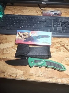 Zeppelin Folder II Tactical Knife with Sheath Frost #16-894G/B 5" Folded - Picture 1 of 2