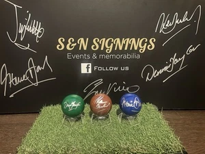 * Special* 3 x World Champions Signed Colour Snooker Balls *private signing* COA - Picture 1 of 8