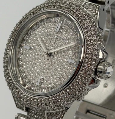 MICHAEL KORS MK5869 Camille Silver Crystal Pave Glitz Dial Unisex Watch - Image 1 of 4