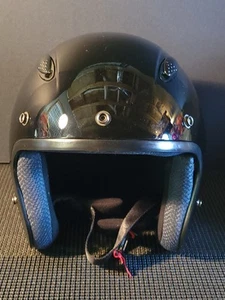 Vega Size M FMVSS218 Black Helmet W/O Visor Nice Condition - Picture 1 of 15