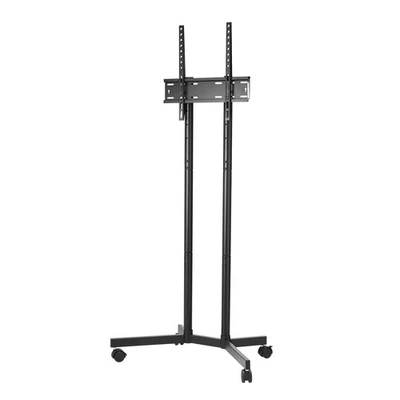 Portable TV stand, sturdy and durable, height adjustable, with casters. - Image 1 of 4