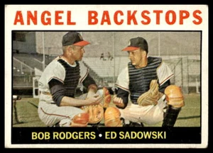 1964 Topps #61 Angel Backstops Rodgers, Sadowski LA Angels VG-VGEX - Picture 1 of 2