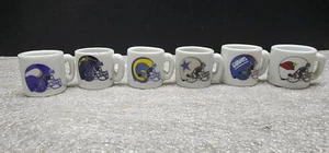 Set Of 6 Mini NFL mugs 1 Inch Mugs Z - Picture 1 of 3