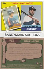 Jose Altuve Craig Biggio ASTROS TOPPS 2017 THROWBACK THEN AND NOW TBT 157 SP 478