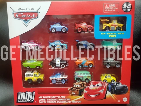 DISNEY PIXAR CARS DIE CAST MINI RACERS HOT ROD MATER 15 PACK FREE SHIP $15+ Cover