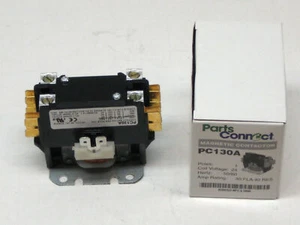 PC130A Single One 1 Pole 30 Amps 24 Volts A/C Contactor - Picture 1 of 4