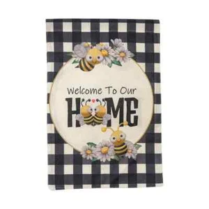 Bienen Willkommen Flagge - Innen oder Außen Dekoration (T108) - Bild 1 von 4
