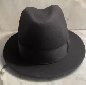 Selentino Fedora Taglia - 7 1/8 - 100% Feltro di Pelliccia - Foto 1 di 11