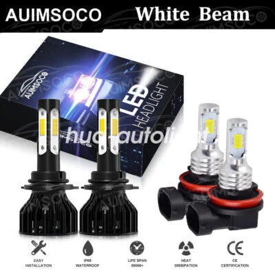 Para 2013 2014 2015 Acura ILX RDX 4x Faro LED Kit de bombillas de haz alto bajo Blanco EE. UU. Foto 1 de 4
