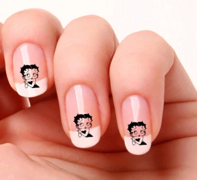 60 Nail Art Decals Transfers Stickers #226,227,228 Betty Boop decals - Image 1 of 3