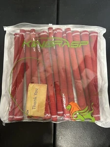 Kingrasp 13 piece Golf Grip Set Standard Size Red With White - Picture 1 of 2