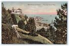 1917 Block House Slopes Cliff Cottages Mackinac Island Michigan Vintage Postcard