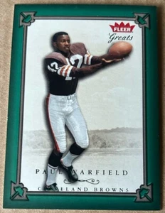 PAUL WARFIELD HOF 2004 FLEER GREATS Green Card #54 Ser# 380/500 NM-MT Condition - Picture 1 of 2